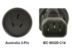 Au To Iec 60320 C14 Power Plug Adapter