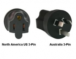 North America Us 3-pin To Australia Power Adapter Plug