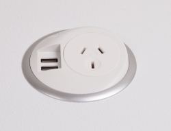 Elsafe: Pixel 1 X Gpo 1 X Tuf With 800mm Lead And J Coupler - White/ Silver 155033