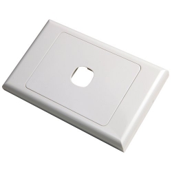 4cabling 1 Way Australian Style Wall Plate 016.002.0001