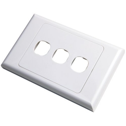 4cabling 3 Way Australian Style Wall Plate 016.002.0003