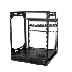 Startech Store Your Servers Network And Telecommunications Equipment In A Pull-out 12u Open-frame