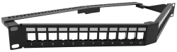 4cabling 1ru 24 Port Ftp Angled 'v' Style Patch Panel - Unloaded