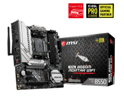 MSI MAG B550M MORTAR WIFI Motherboard B550 Micro-ATX: AM4 socket For 3rd Gen AMD Ryzen processors (MAG B550M MORTAR WIFI)