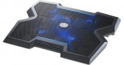 CoolerMaster NotePal X3, with silent 20cm fan, Blue LED indicator, Up to 17" laptop support, front