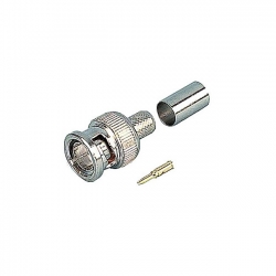 4cabling Rg6 Quad Bnc Crimp Connector - Separate Pin 12 E 6
