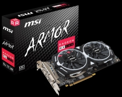 Msi Amd Radeon Rx 580 Armor 8g Oc Graphic Card Gddr5 256bit Dx12 Displayport X 2 Hdmi X 2 Dvi-d