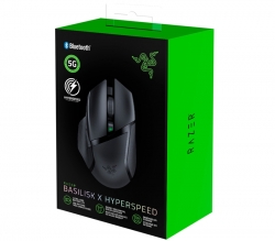 Razer Basilisk X Hyperspeed Wireless Ergonomic Gaming Mouse, 16K DPI Sensor, 6 Programmable Buttons RZ01-03150100