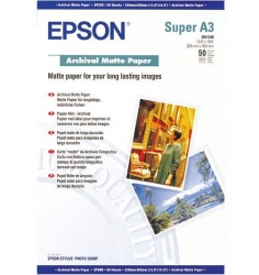 Epson S041340 A3+ 329x483mm Archival Matte Paper 50 Sheets