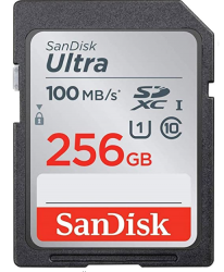 SANDISK ULTRA SDXC SDUNR 256GB C10 UHS-I 100MB/S R 4X6 10Y Sdsdunr-256G-Gn6In