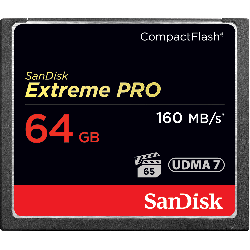 Sandisk Extreme Pro Cf Cfxps 64gb Vpg65 Udma 7 160mb/ S R 150mb/ S W 4x6 Lifetime Limited Sdcfxps-064g-x46