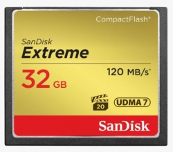 Sandisk Extreme Cf 32gb, 120mb/s Read, 85mb/s Write Sdcfxsb-032g-g46