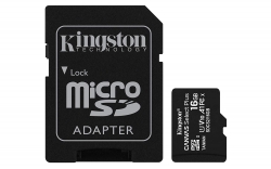 Kingston 16Gb Microsdhc Canvas Select 100R Cl10 Uhs-I Card + Sd Adapter (SDCS2/16GB)