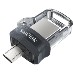 Sandisk Ultra Dual Drive M3.0 Black Usb3.0/ Micro-usb Connector Otg-enabled Android Devices 5y