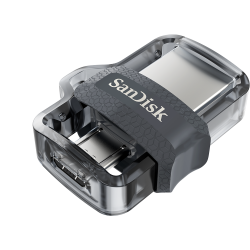 Sandisk Ultra Dual Drive M3.0 Sddd3 64gb Usb3.0 Black Usb3.0/ Micro-usb Connector Otg-enabled