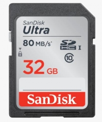 Sandisk 32gb Ultra Sdhc Uhs-i Card 80mb/ S Class 10 Sdsdunc-032g