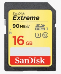 Sandisk Sdxn 16gb Sd Extreme Class 10 90mb/s Sdsdxne-016g-gncin