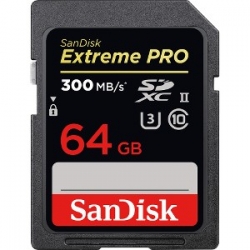Sandisk Extreme Pro Sdxc Sdxpk 64gb U3 C10 Uhs-ii 300mb/s R 260mb/s W 4x6 Lifetime Limited Sdsdxpk-064g-gn4in