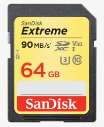 Sandisk Sdxvne 64gb Sd Extreme Class 10 90mb/s Sdsdxve-064g-gncin