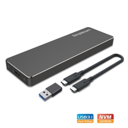 Simplecom Se503 Nvme Pcie (M Key) M.2 Ssd To Usb 3.1 Gen 2 Type C Enclosure 10Gbps Se503