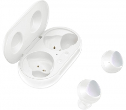 Samsung Galaxy Buds+ White SM-R175NZWAASA, 2-Way Speaker, 3 Mics, 22Hr Battery, Wireless Qi Charging, Sound by AKG