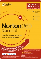 Norton 360 Standard, 10GB, 1 User, 2 Devices, 12 Months, PC, MAC, Android, iOS 21396611