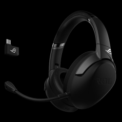 Asus Rog Strix Go 2.4 Pc/ Ps4/ Switch Wireless Gaming Headset Usb-C 2.4G 40Mm Drivers Ai-Powered Noise-Cancelling Up To 25 Hours Battery Life Folda Rog Strix Go 2.4