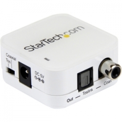 Startech Two Way Digital Coax To Toslink Optical Audio Converter Repeater Spdifcoaxtos