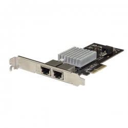Startech Dual Port Network Card - 2-port Pcie 10gbase-t / Nbase-t Ethernet Network Interface Card