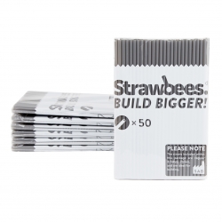 Strawbees Straws 50Pk - Grey Sb-Stwgry