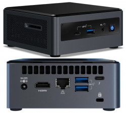 Intel NUC mini PC i5-10210U 4.2GHz 2xDDR4 SODIMM 2.5" HDD M.2 SATA/PCIe SSD BXNUC10I5FNH4