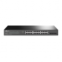 Tp-link 24-port Gigabit Poe+ Smart Switch 24 Gigabit Rj45 Ports Including 4 Sfp Ports 802.3at/af
