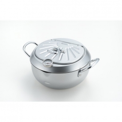 Mirakutei III Deep Frying Pan With Hinged Lid 20cm (Integrated Thermometer) Elecookmirahuteiiii