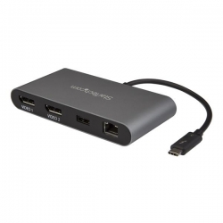 Startech Mini Thunderbolt 3 Dock - Mac And Windows - Dual Displayport - 4k 60hz - Usb C Laptop Docking