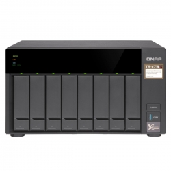 Qnap Ts-873-8G 8-Bay Nas Amd Rx-421Nd 2.1~3.4 Ghz 8Gb Ddr4 Ram (Max 64Gb) 8X 2.5"/ 3.5" + 2X M.2
