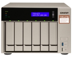 Qnap Tvs-673e-4g 6 Bay Nas (no Disk) M.2 Ssd Slot(2) 4gb Rx-421bd Gbe(4) Hdmi Twr 2yr Tvs-673e-4g