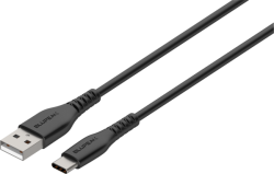 Blupeak 1.2M Usb-C To Usb-A Charge/ Sync Cable - Black (Lifetime Warranty) Ucbk12