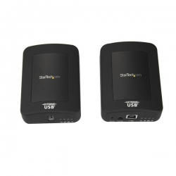Startech 1-port Usb 2.0-over-cat5-or-cat6 Extender Kit - Locally Or Remotely Powered - 330 Ft.