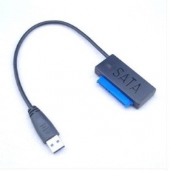 Generic Usb3.0 To Sata Adapter, For 2.5" Hdd/ Ssd High Speed Data Access, 25cm Oem Ud301