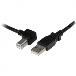 Startech 1m Usb 2.0 A To Left Angle B Cable Cord - 1 M Usb Printer Cable - Left Angle Usb B Cable USBAB1ML