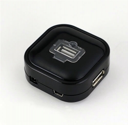 Hi-speed Usb 2.0 4 Port Hub Black Usbhub4portsqub