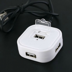 Hi-speed Usb 2.0 4 Port Hub White Usbhub4portsquw