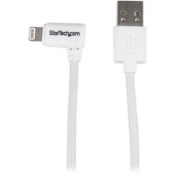 Startech Angled Lightning To Usb Cable - 1 M (3 Ft.) White Usblt1mwr