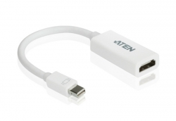 ATEN Cable Adapter: Mini Displayport To Hdmi Adapter 15Cm Up To 1920 X 1200 1080P White Vc980