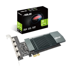 Asus Nvidia Gt 710-4H-Sl-2Gd5 Pci Express Graphic Card Gddr5 2Gb Fanless 4Xhdmi 954 Boost Non-Rgb Gt710-4H-Sl-2Gd5