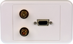 4cabling Svga Wall Plate With Stereo Audio 05dwproj