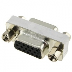 Generic 15 Pin Hd Svga D-sub Adapter (f)to(f)female Ad Vga F-f