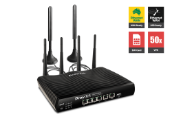 DrayTek Multi Wan Router With Lte Sim Card Slot 2 X Gigabit Wans And 4g Usb Wan Port 