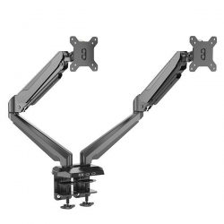 Black Dual Adjustable Desk Mount (Vm-Gm224U)