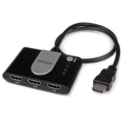 Startech 3 Port Hdmi Auto Switch W/ Ir Remote Control - Automatic 3 In 1 Out Hdmi Switcher - Hd
